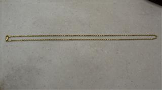 14K Solid Rope Chain Necklace 20